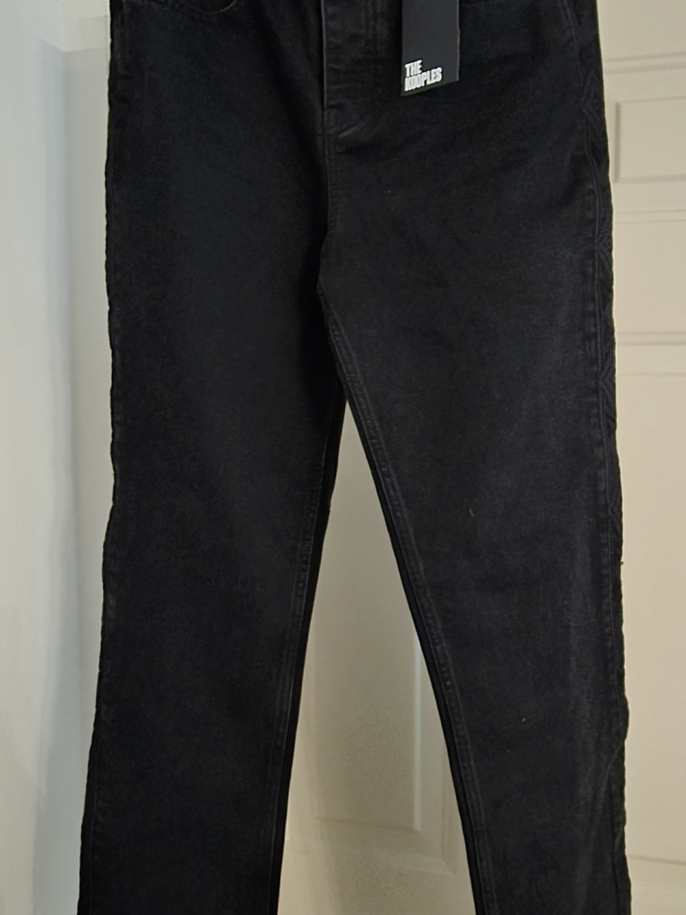 The Kooples Black Straight-Leg Jeans